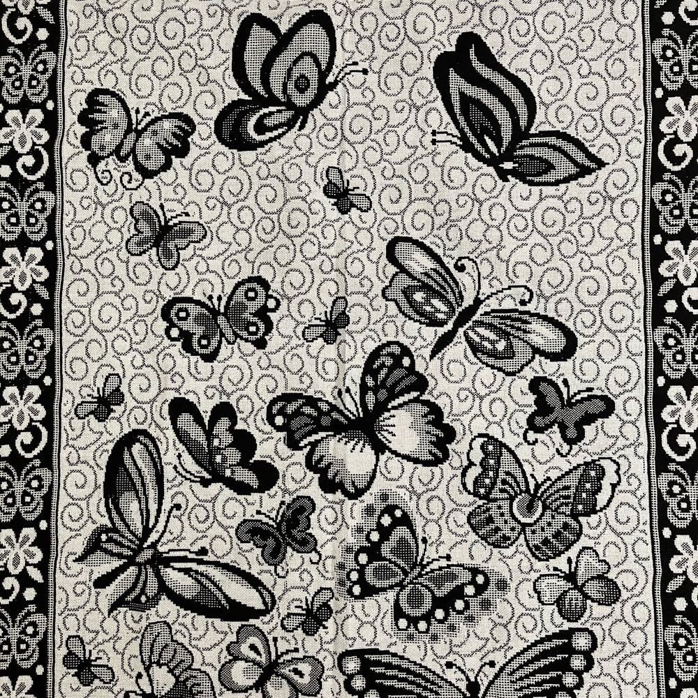 Butterfly Black & White Table Runner, Black Table Runners,‎ Butterfly Wall Y10